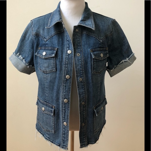 Gap Short Sleeves Denim Jacket Size 